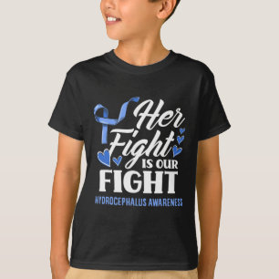 Haar strijd is onze dochter Hydrocephalus Awar T-shirt