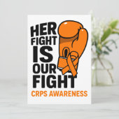 Haar strijd is onze steun aan CRPS Kaart (Staand voorkant)