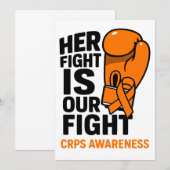 Haar strijd is onze steun aan CRPS Kaart (Voorkant / Achterkant)