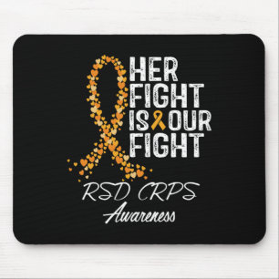 Haar strijd is onze strijd RSD CRPS Awareness 2 Muismat