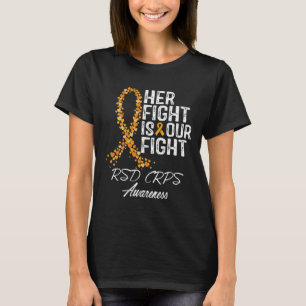 Haar strijd is onze strijd RSD CRPS Awareness 2 T-shirt