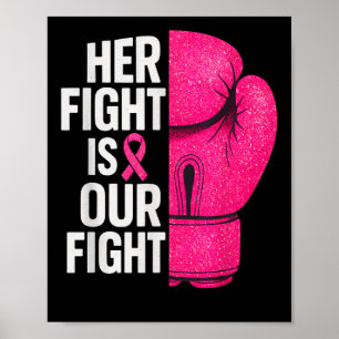 Haar strijd is onze strijd tegen borstkanker. poster