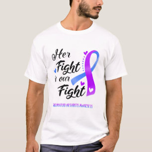Haar strijd is onze strijd tegen reumatoïde artri t-shirt