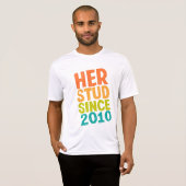Haar studie sinds 2010 t-shirt (Voorkant volledig)