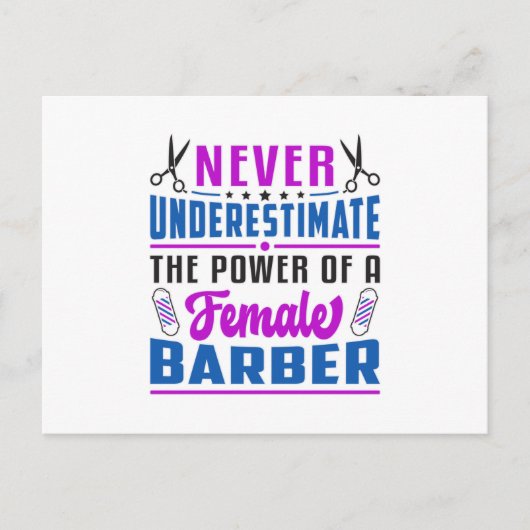 Haar Stylist Barber Schaar Kapper Gift Idee Briefkaart (Voorkant)