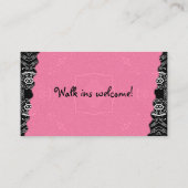 Haar Stylist Business Card Visitekaartje (Achterkant)