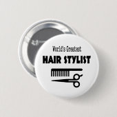 Haar Stylist Button (Voorkant /achterkant)