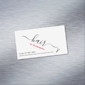 Haar Stylist Card Magnet Magnetisch Visitekaartje (Voorbeeld)