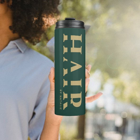 Haar Stylist Cool Beauty Salon Haarstylist Custom Thermosbeker