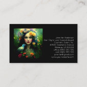 Haar Stylist Cosmetoloog Make-up  Vrouw Visitekaartje (Achterkant)