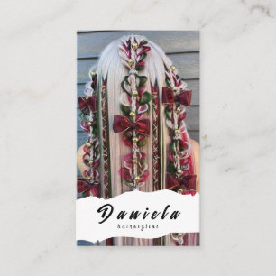 Haar Stylist Cute Scissor Minimalist Blush Pink Visitekaartje