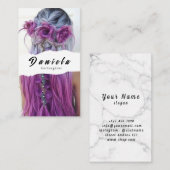 Haar Stylist Cute Scissor Minimalist Blush Pink Visitekaartje (Voorkant / Achterkant)