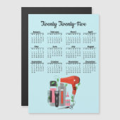 Haar Stylist Design 2025 Kalender Magnetische Kaar (Voorkant / Achterkant)