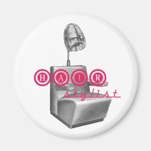 Haar Stylist  Droger Stoelmagneet Magneet