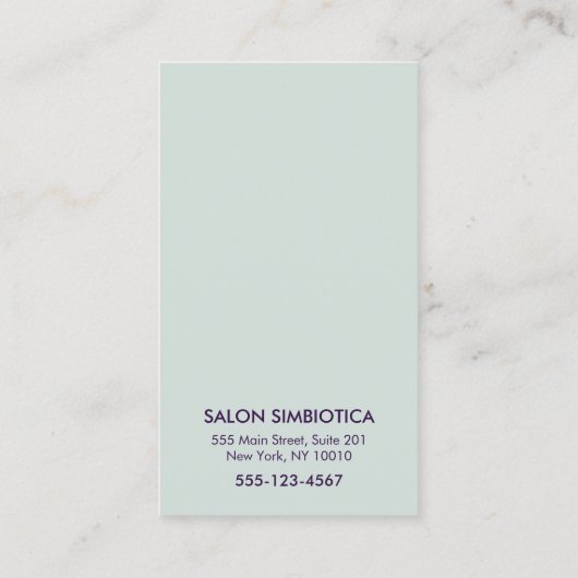 Haar Stylist, Gold Confetti Hair Spray Visitekaartje (Achterkant)