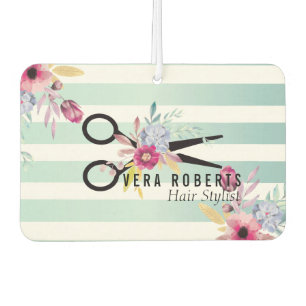 Haar Stylist Gouden Schaar & Schoonheid strepen Bl Luchtverfrisser