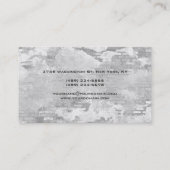 Haar Stylist Grijze Muur Brick Design Modern Chic Visitekaartje (Achterkant)