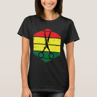 Haar-stylist Juneteenth Blm Black Geschiedenis Kap T-shirt