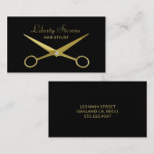 Haar Stylist Salon Schaar Schoonheid Visitekaartje (Voorkant / Achterkant)