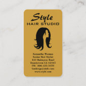 Haar Stylist Salon Studio Visitekaartje (Achterkant)