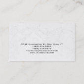 Haar Stylist Script Grey Pattern Visitekaartje (Achterkant)