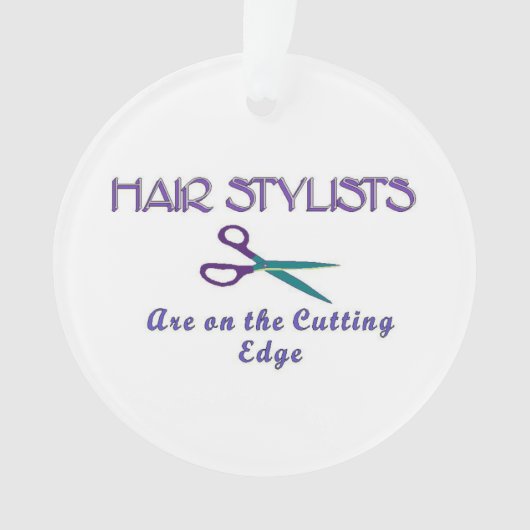 Haar Stylist snijkant Ornament (voorkant)