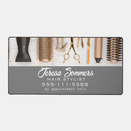 Haar Stylist Tools Modern Custom Bureaumat (Voorkant)