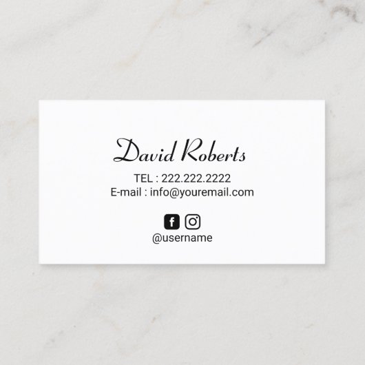 Haar Tattoo Scalp Micropigmentation Professional Visitekaartje (Achterkant)