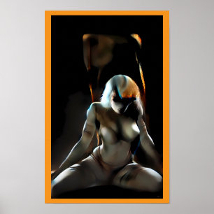 Haar tijgerstrepen poster