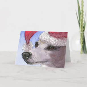 Haar vakantie Pet - whippet Feestdagen Kaart
