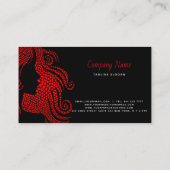 Haar van de harten visitekaartje (Achterkant)