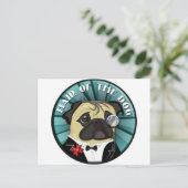Haar van de hond briefkaart (Staand voorkant)