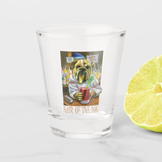 Haar van de hond (Hangover Help) Shot Glas (Voorkant)