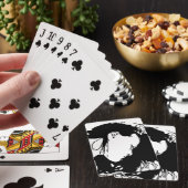 Haar vasthouden pokerkaarten (Insitu)