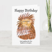 Haar verjaardagskaart kaart (Voorkant)