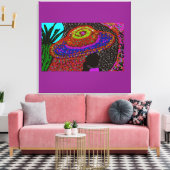 Haar Wereld Canvas Afdruk (Insitu (Woonkamer))
