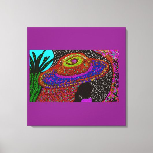 Haar Wereld Canvas Afdruk (Voorkant)