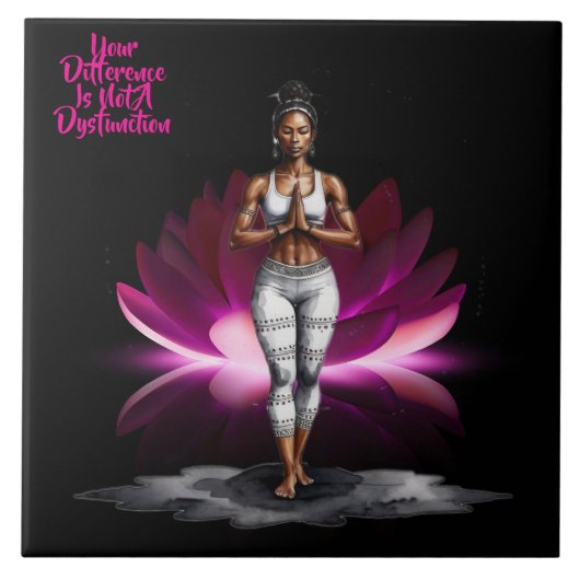 Haar wijsheidsverschil Keramische Tegel Tegeltje (Voorkant)