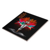 Haar Wisdom Inauguratie Keramische Tegel Tegeltje (Zijkant)