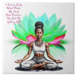 Haar Wisdom Soul Food Keramische Tegel Tegeltje