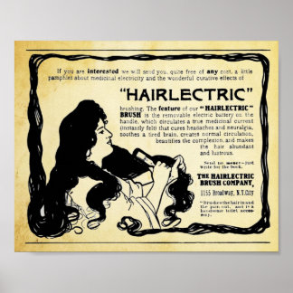  haarborstel poster