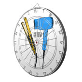 Haardroger en haarrechtse illustratie dartbord (Voorkant Rechts)