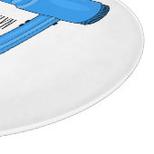 Haardroger en haarrechtse illustratie snijplank (Hoek)