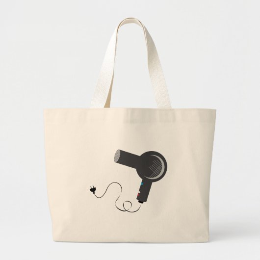 Haardroger Grote Tote Bag (Voorkant)