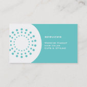 Haardroger-stijllijstkaart Visitekaartje (Achterkant)