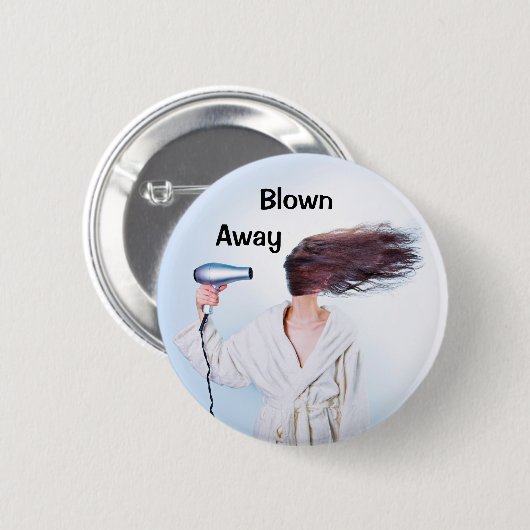 HaarHumor Ronde Button 5,7 Cm (Voorkant /achterkant)