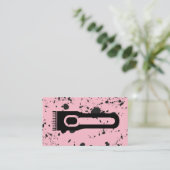 Haarkappers Logo | Spat Ink Visitekaartje (Staand voorkant)