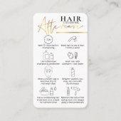 Haarkleur Nazorggids Faux Gold Haarstylist Visitekaartje (Voorkant)