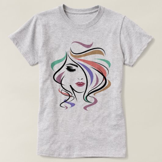 Haarkleur T-shirt (Design voorkant)