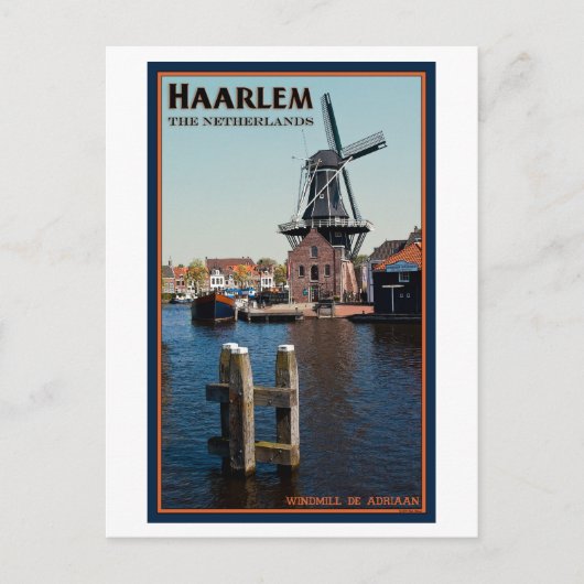 Haarlem - Adriaan Windmill Briefkaart (Voorkant)